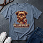 Brussels Griffon Detailed Portrait Shirt - Big Personality Pet Tee — Comfort Colors 1717