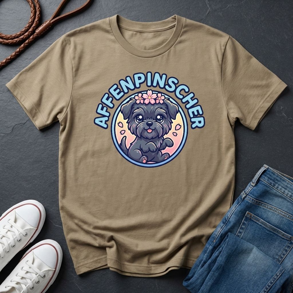 Affenpinscher Dog T-Shirt - Funny Monkey Dog Graphic — Comfort Colors 1717