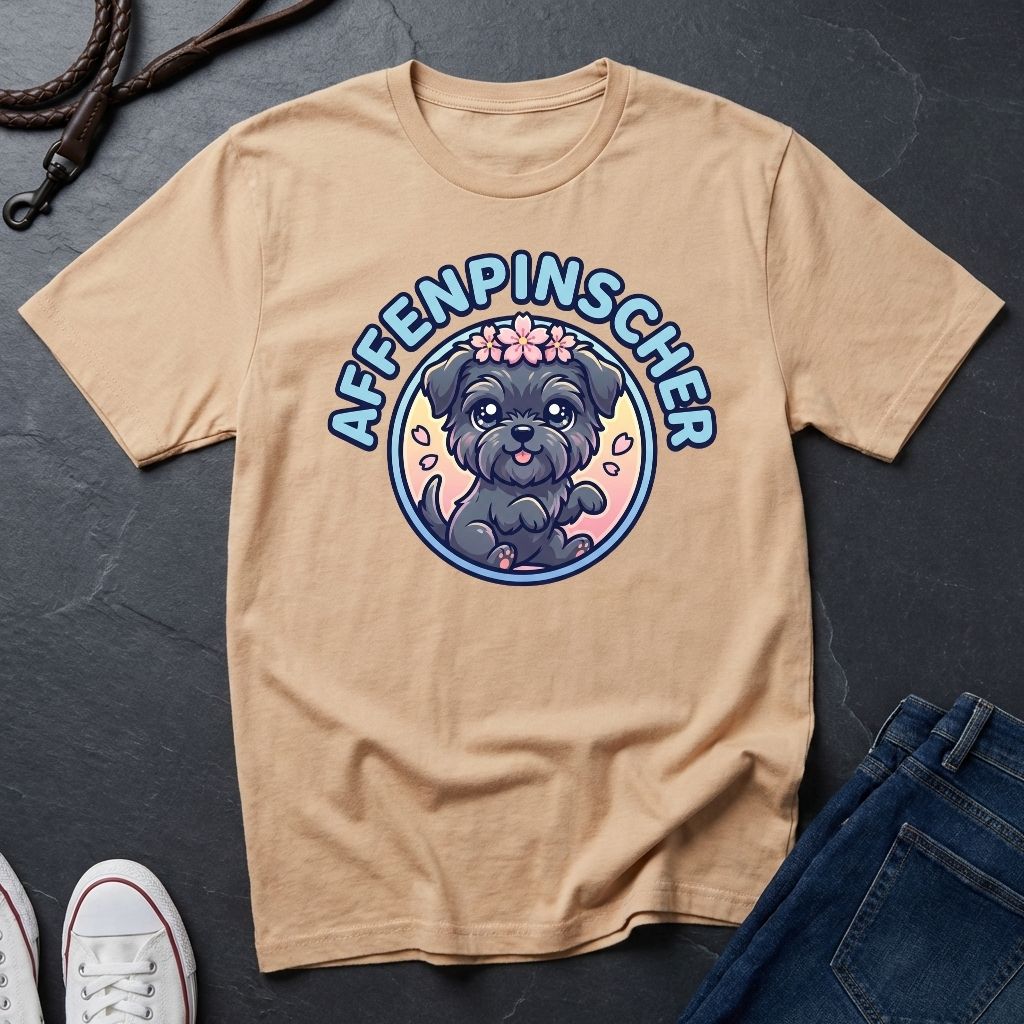 Affenpinscher Dog T-Shirt - Funny Monkey Dog Graphic - Comfort Colors 1717