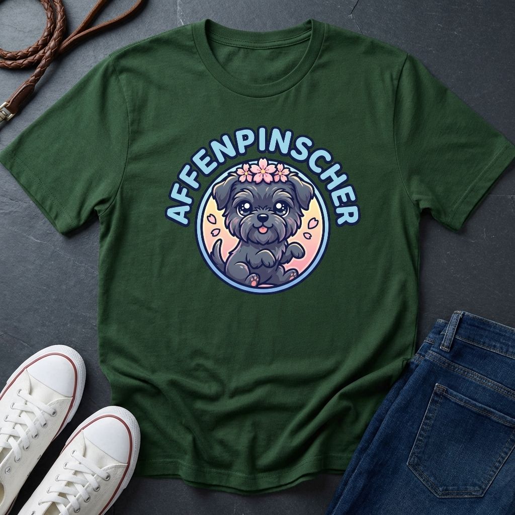 Affenpinscher Dog T-Shirt - Funny Monkey Dog Graphic — Comfort Colors 1717