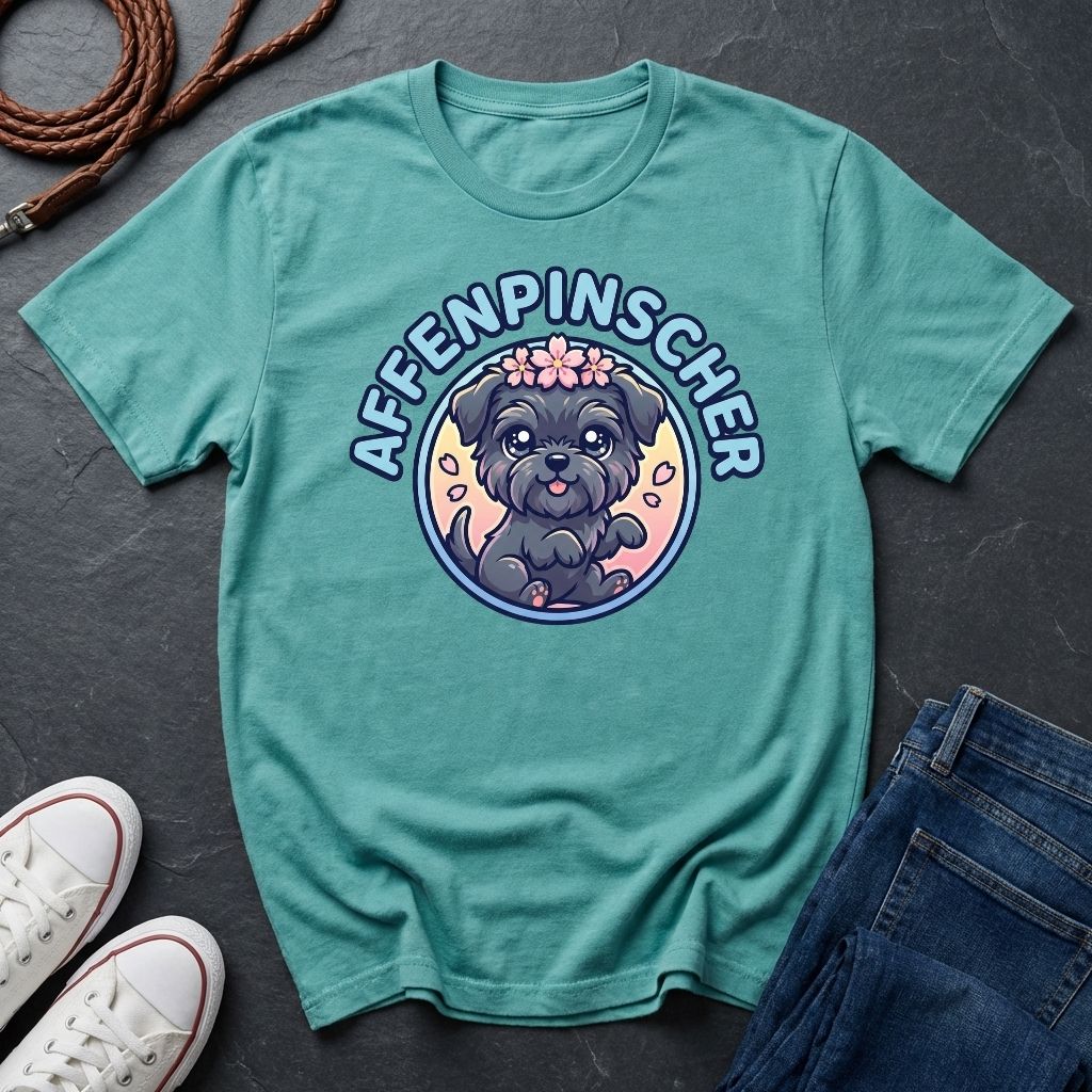 Affenpinscher Dog T-Shirt - Funny Monkey Dog Graphic — Comfort Colors 1717
