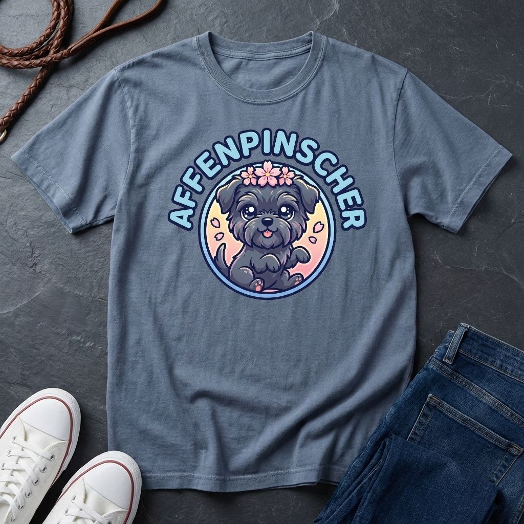 Affenpinscher Dog T-Shirt - Funny Monkey Dog Graphic — Comfort Colors 1717
