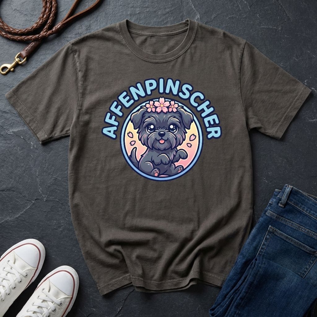Affenpinscher Dog T-Shirt - Funny Monkey Dog Graphic — Comfort Colors 1717