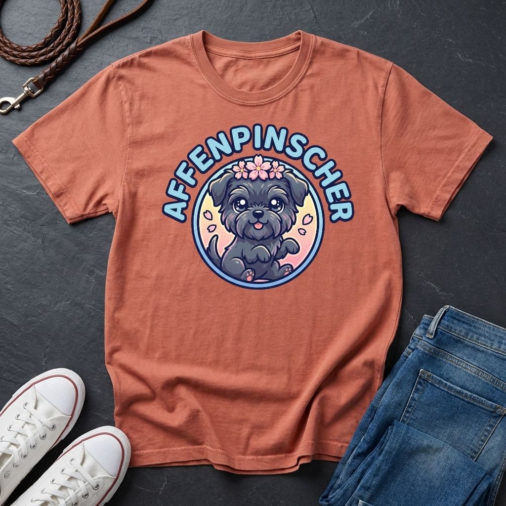 Affenpinscher Dog T-Shirt - Funny Monkey Dog Graphic — Comfort Colors 1717