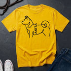 Akita Minimalist Line Art Shirt - Comfort Colors 1717 Dog Breed Tee - Akita Mom Gift