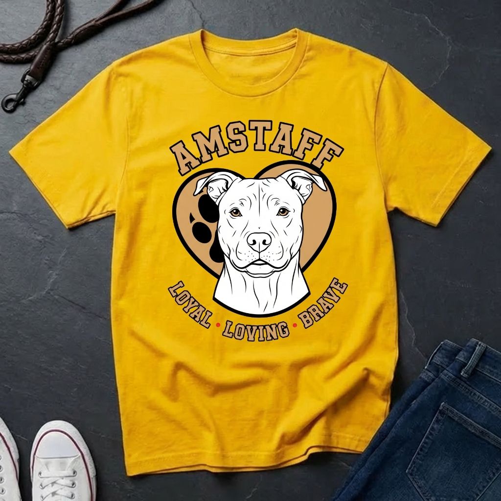 American Staffordshire Terrier Shirt - AmStaff Muscle Dog Tee — Comfort Colors 1717