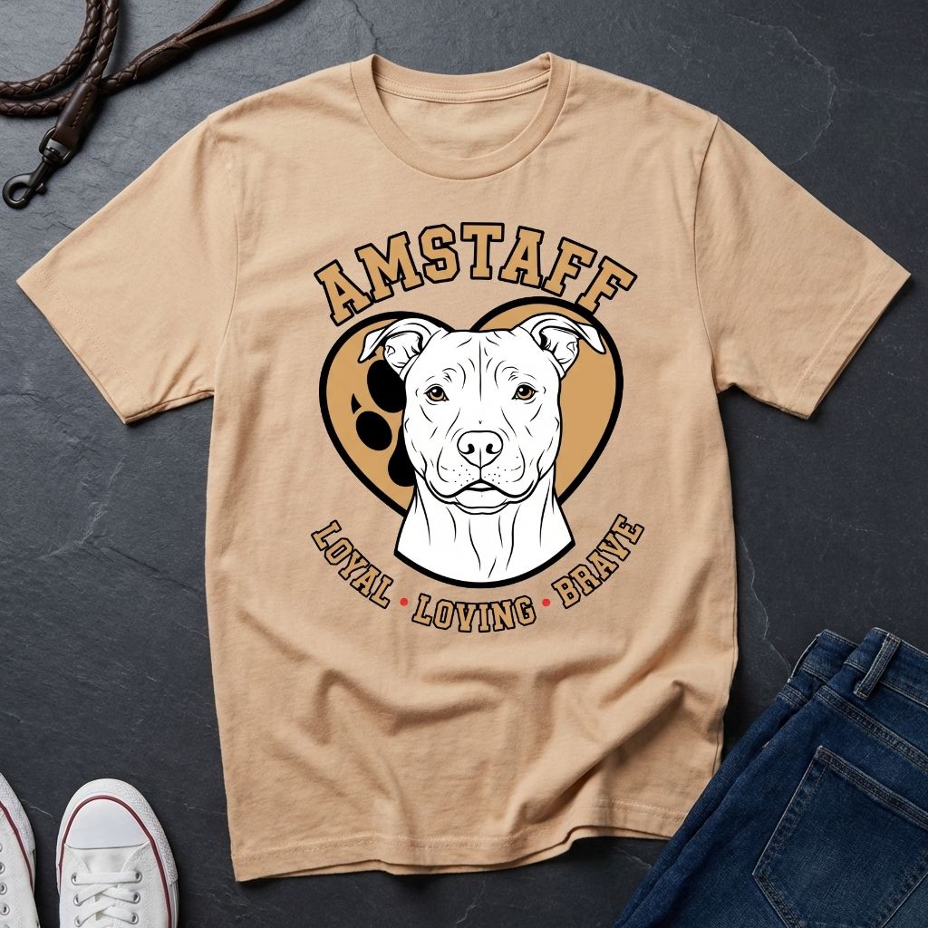 American Staffordshire Terrier Shirt - AmStaff Muscle Dog Tee — Comfort Colors 1717