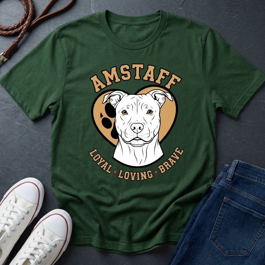 American Staffordshire Terrier Shirt - AmStaff Muscle Dog Tee — Comfort Colors 1717