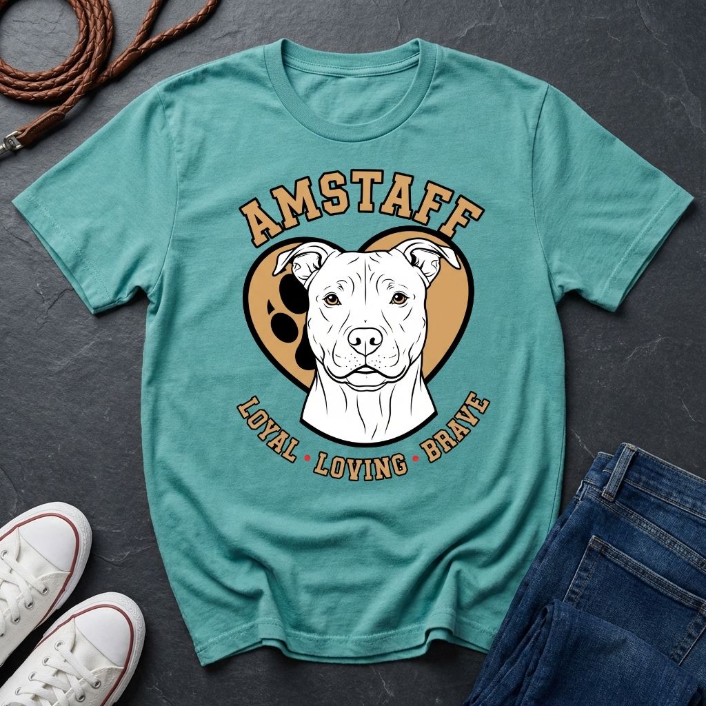 American Staffordshire Terrier Shirt - AmStaff Muscle Dog Tee — Comfort Colors 1717