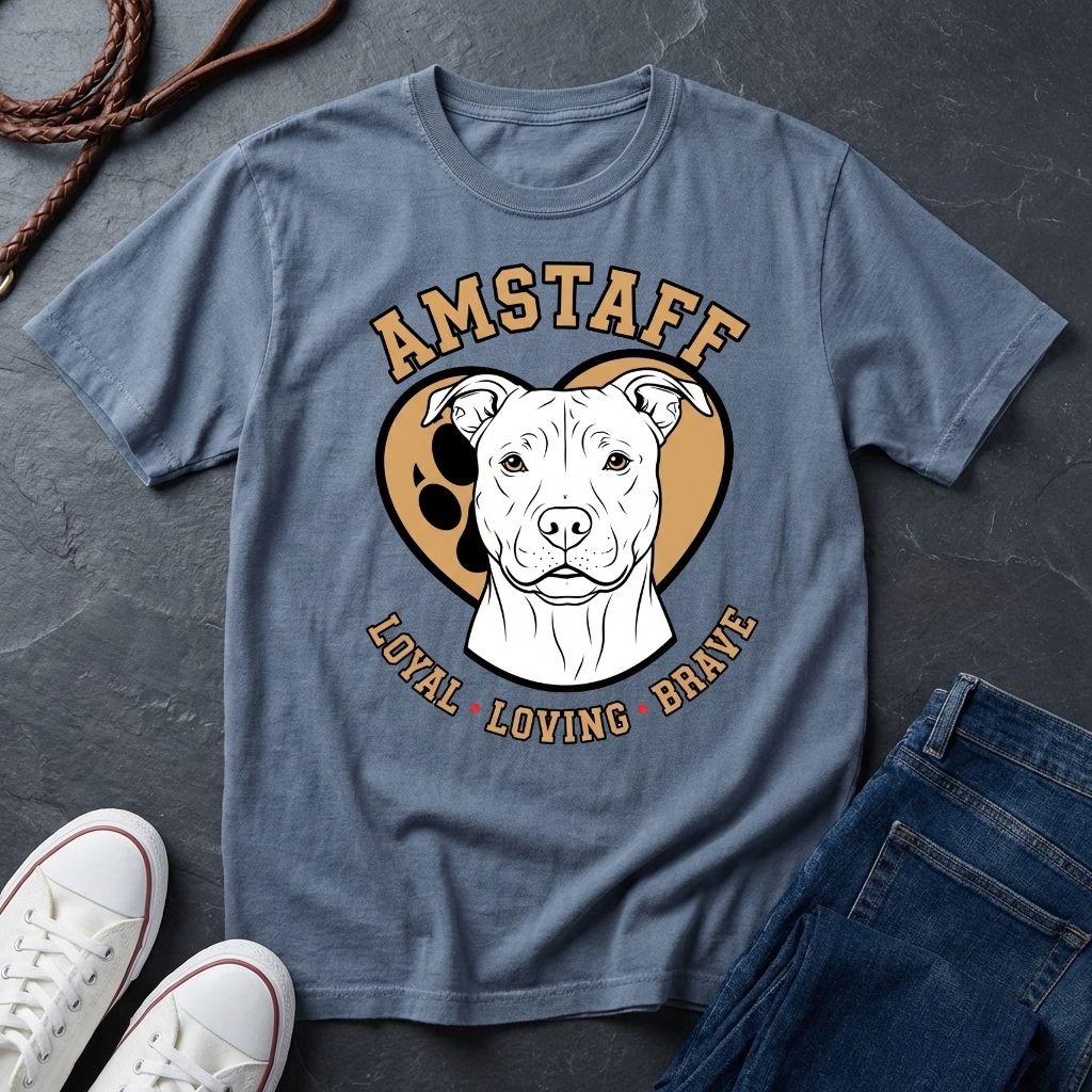 American Staffordshire Terrier Shirt - AmStaff Muscle Dog Tee — Comfort Colors 1717