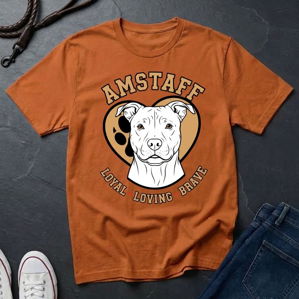American Staffordshire Terrier Shirt - AmStaff Muscle Dog Tee — Comfort Colors 1717