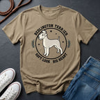 Bedlington Terrier Detailed Portrait Shirt - Soft Look Big Heart Tee — Comfort Colors 1717
