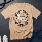 Bedlington Terrier Detailed Portrait Shirt - Soft Look Big Heart Tee — Comfort Colors 1717
