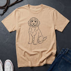 Bernedoodle Line Art Shirt - Minimalist Doodle Lover Tee — Comfort Colors 1717