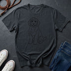 Bernedoodle Line Art Shirt - Minimalist Doodle Lover Tee — Comfort Colors 1717