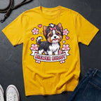 Biewer Terrier Detailed Portrait Shirt - Tri-Color Toy Breed Tee — Comfort Colors 1717