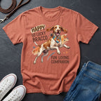 Bracco Italiano Detailed Portrait Shirt - Happy Go Lucky Pointer Tee — Comfort Colors 1717
