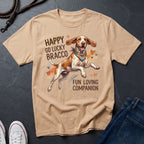 Bracco Italiano Detailed Portrait Shirt - Happy Go Lucky Pointer Tee - Comfort Colors 1717