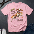 Bracco Italiano Detailed Portrait Shirt - Happy Go Lucky Pointer Tee — Comfort Colors 1717