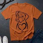 Boxer T-Shirt - Heart of Gold Wiggle Butt - Vintage Boxer Dog Gift — Comfort Colors 1717