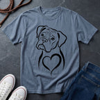Boxer T-Shirt - Heart of Gold Wiggle Butt - Vintage Boxer Dog Gift — Comfort Colors 1717
