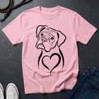 Boxer T-Shirt - Heart of Gold Wiggle Butt - Vintage Boxer Dog Gift — Comfort Colors 1717
