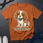 Cavalier King Charles Puppy Graphic Pop Art Shirt — Modern Spaniel Illustration — Comfort Colors 1717