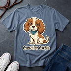 Cavalier King Charles Puppy Graphic Pop Art Shirt — Modern Spaniel Illustration — Comfort Colors 1717