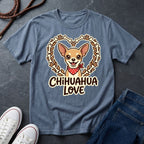 Chihuahua Love Graphic Pop Art Shirt — Cute Dog Breed Tee — Comfort Colors 1717