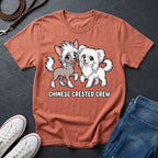 The "Crested Crew" Graphic Pop Art Tee — Premium Chinese Crested Heritage Shirt - Comfort Colors 1717