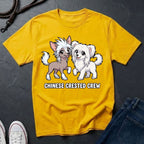 The "Crested Crew" Graphic Pop Art Tee — Premium Chinese Crested Heritage Shirt - Comfort Colors 1717