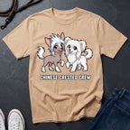 The "Crested Crew" Graphic Pop Art Tee — Premium Chinese Crested Heritage Shirt - Comfort Colors 1717