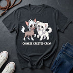 The "Crested Crew" Graphic Pop Art Tee — Premium Chinese Crested Heritage Shirt - Comfort Colors 1717