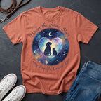 Under the Same Stars Cosmic Love Graphic Pop Art Shirt — Dog & Cat Friendship Tee - Comfort Colors 1717