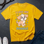 I Love My Doodle Graphic Pop Art Shirt — Modern Doodle Dog Illustration — Comfort Colors 1717