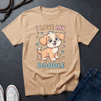 I Love My Doodle Graphic Pop Art Shirt — Modern Doodle Dog Illustration — Comfort Colors 1717