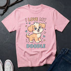 I Love My Doodle Graphic Pop Art Shirt — Modern Doodle Dog Illustration — Comfort Colors 1717