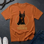 Doberman 'Got Your 6'  — Protective Dog Loyalty Tee - Comfort Colors 1717