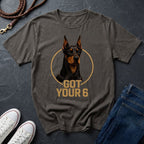 Doberman 'Got Your 6'  — Protective Dog Loyalty Tee - Comfort Colors 1717