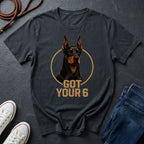 Doberman 'Got Your 6'  — Protective Dog Loyalty Tee - Comfort Colors 1717