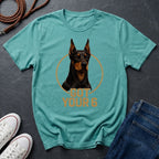 Doberman 'Got Your 6'  — Protective Dog Loyalty Tee - Comfort Colors 1717