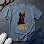 Doberman 'Got Your 6'  — Protective Dog Loyalty Tee - Comfort Colors 1717