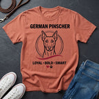 German Pinscher Shirt - Loyal Bold Smart Dog Breed Tee - Comfort Colors 1717