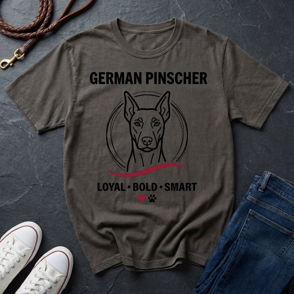 German Pinscher Shirt - Loyal Bold Smart Dog Breed Tee - Comfort Colors 1717