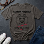 German Pinscher Shirt - Loyal Bold Smart Dog Breed Tee - Comfort Colors 1717
