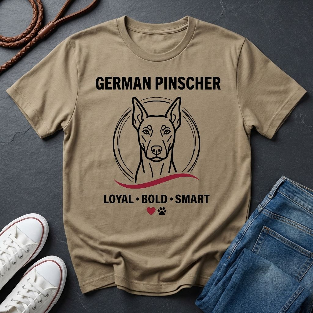 German Pinscher Shirt - Loyal Bold Smart Dog Breed Tee - Comfort Colors 1717