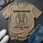 German Pinscher Shirt - Loyal Bold Smart Dog Breed Tee - Comfort Colors 1717