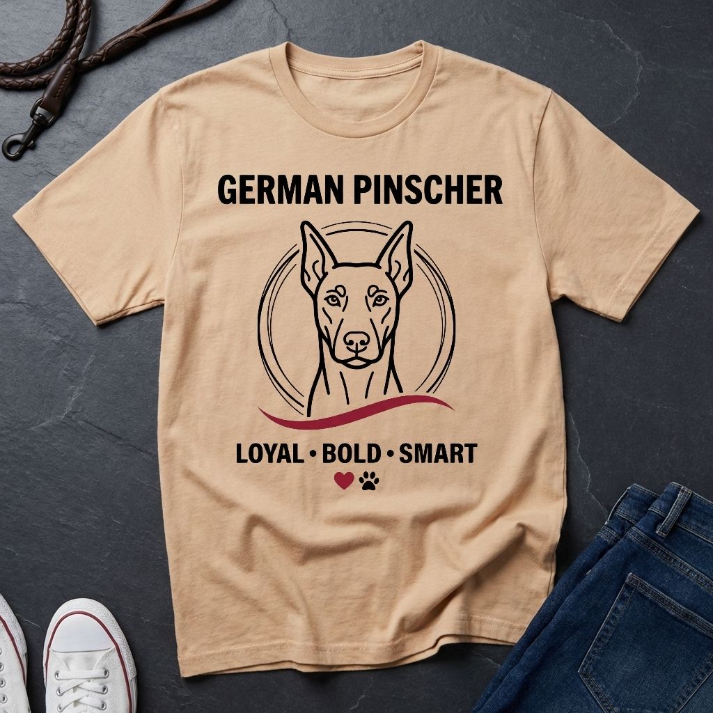 German Pinscher Shirt - Loyal Bold Smart Dog Breed Tee - Comfort Colors 1717