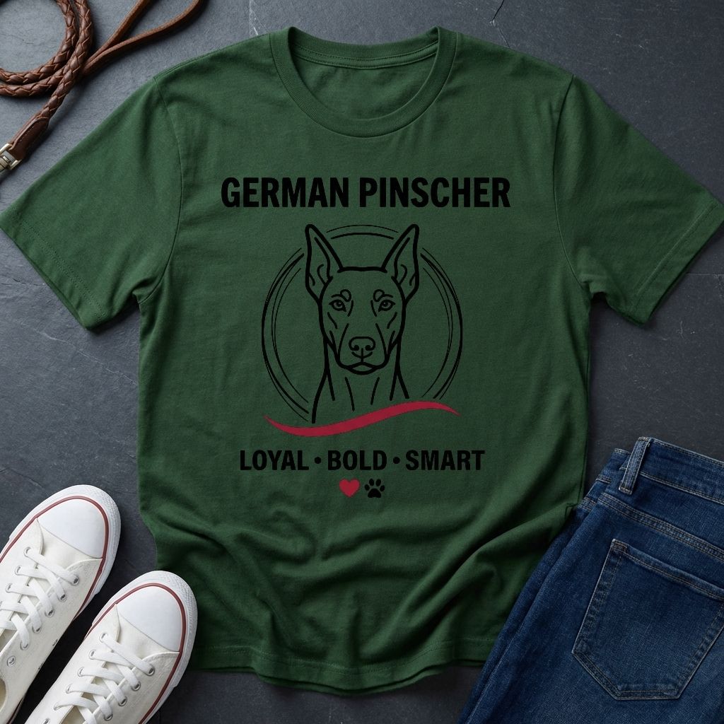German Pinscher Shirt - Loyal Bold Smart Dog Breed Tee - Comfort Colors 1717