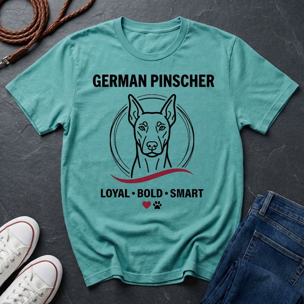 German Pinscher Shirt - Loyal Bold Smart Dog Breed Tee - Comfort Colors 1717